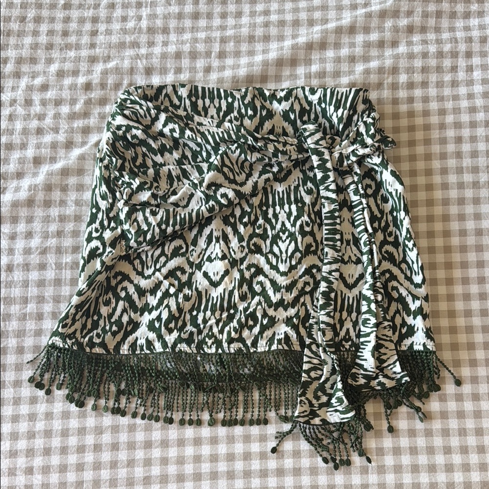 Zara green skirt